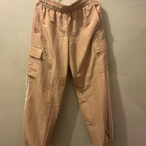 Adidas track pants. NWOT size M beige